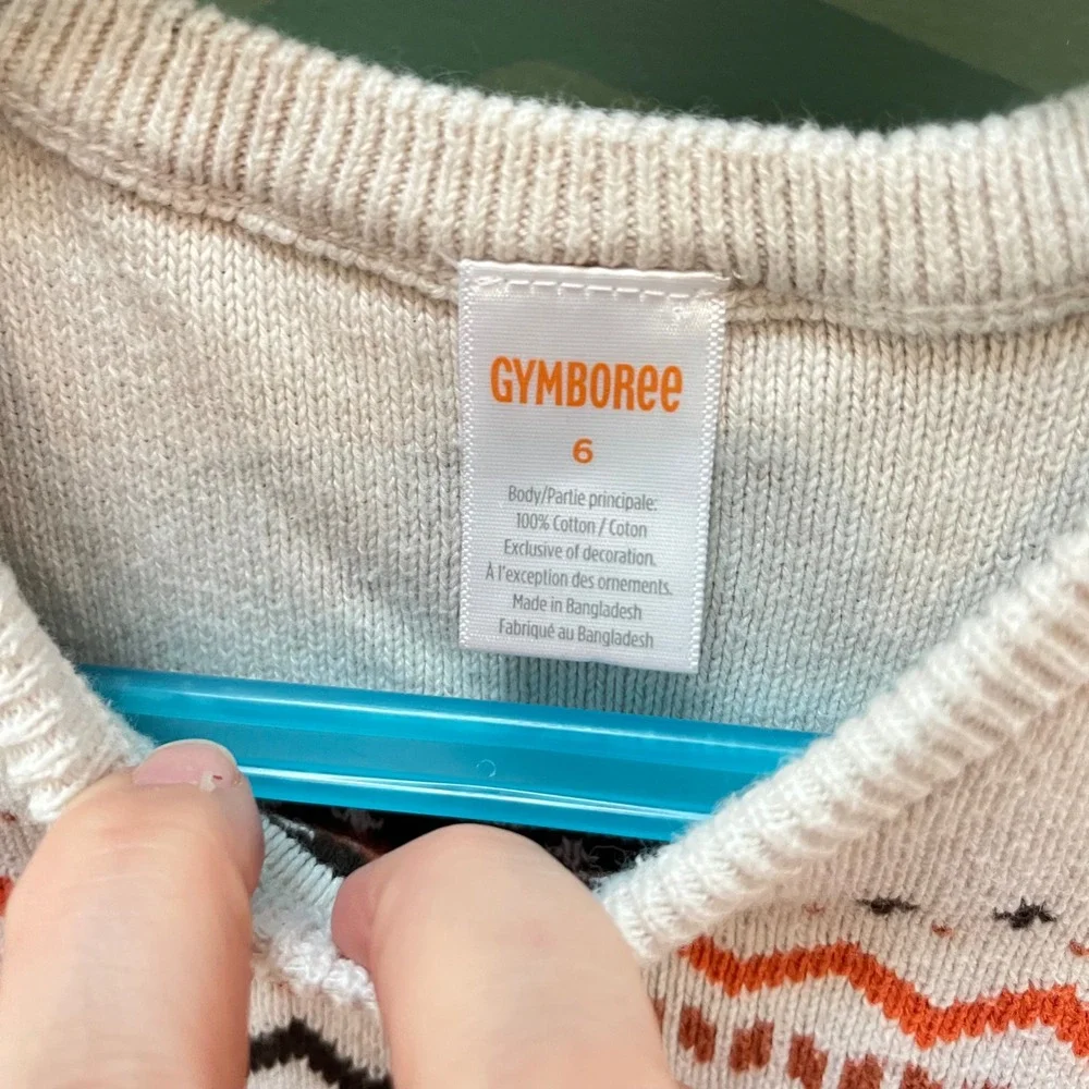 Kids Girls Gymboree‎ Pumpkin Sweater Dress & Cardigan Set Size 6 Fall